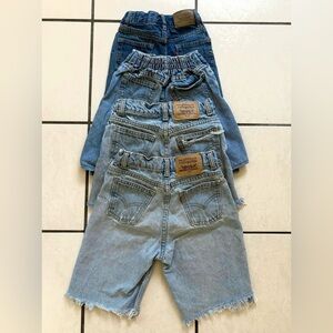 Lot of 4 Pairs Vintage Kid’s Levi’s Various Sizes